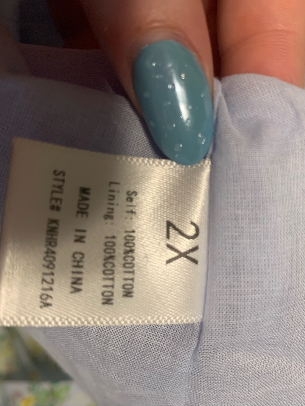 Fashion Nova Allison Floral Poplin Maxi Dress | Light Blue Corset - Picture 9 of 9